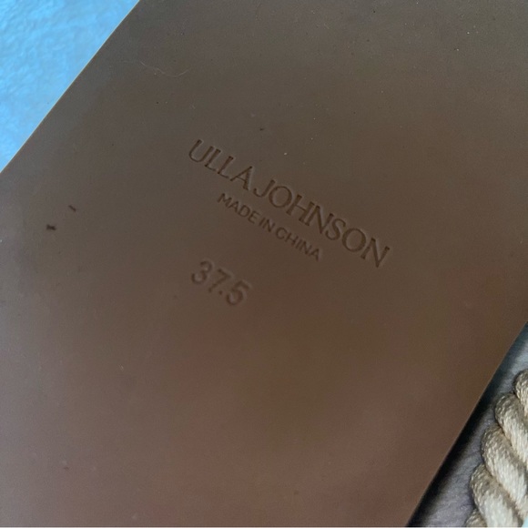 ULLA JOHNSON Suri Twisted Rope Flat Sandal in Natural cream size 37.5 7.5 NWOT - Picture 8 of 9